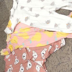 Three sets of jammies Carter's 6 months smoke free house bin 2